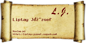 Liptay József névjegykártya