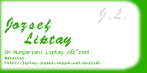 jozsef liptay business card